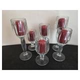 6 Glass Votive Holders