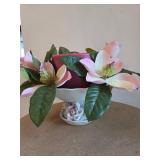 Large Pink Candle in Ceramic Vase