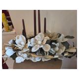Magnolia Flower Centerpiece with Candles