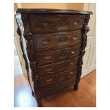 Carved Wooden Chest of Drawers