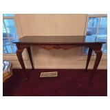 Wooden Hall Table with Shell Detail