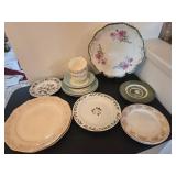Misc. China Plates With 2 Cups Set