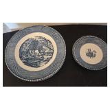Currier and Ives Plates and Saucers