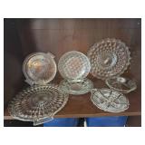 Indiana Glass Cross Pattern Lot