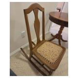 Antique Small Wooden Rocking Chair