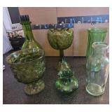 Green Glass Items