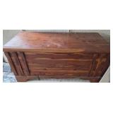 Large Cedar Chest With Hinged Lid