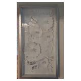 3D Silver and White Butterfly Artwork