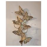 Brass Butterfly Candle Holder Sconce