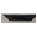 Ceramic Black Wall Shelf