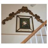 Large Flower Picture with Gold Arch