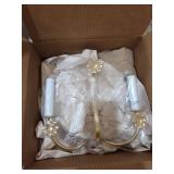 2 NIB Faux Crystal Wall Sconces