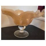 Large Murano Flower Shaped Dish