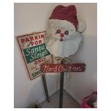 Vintage Wood and Metal Christmas Signs