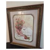 Framed Cat Artwork by Julia Kramer