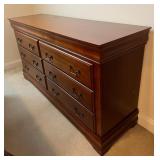 Vtg Wooden Dresser W/ Mirror