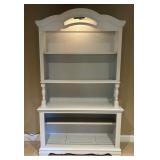 Vtg White Hutch Cabinet 51ï¿½ï¿½x84ï¿½ï¿½x17ï¿½ï¿½