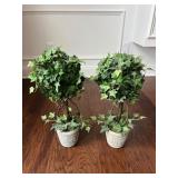 Faux Ivy Topiary Plants