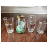 4 Mixed Barware Glasses