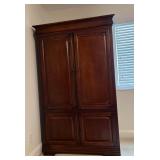 Cherry Wood Armoire with Storage