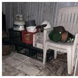 Contents of a Smaller Shed-Wooden Ladder, Propane