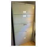 5 Drawer Lateral File Cabinet & Contents