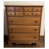 VTG Oak 5 Drawer Chest of Drawers