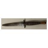 Antique Dagger with a Wooden Handle and