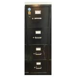 4 Drawer Metal Vertical Filing Cabinet-See Photos