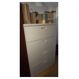 5 Drawer Lateral File Cabinet & Contents