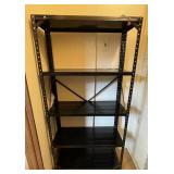 Black Metal Shelving Unit-30" x 11.5" x 58.5"