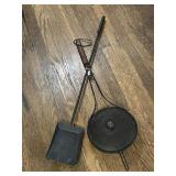 Antique Metal Popcorn Popper and Firplace Shovel