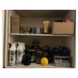 2 Shelf Cubbie and Candle Lot