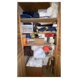 Contents of Closet-Blankets, Pillows, Artificial