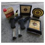 Vtg BB Guns With Accessories