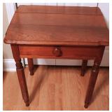 Vtg Wooden Table with Drawer