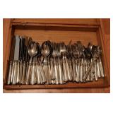 Vtg. 65-Piece Flatware Set w/ Box