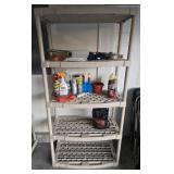 Plastic Shelf With Misc. Contents