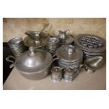 Pewter Dining and Serving Set