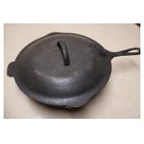 Vtg Cast Iron Skillet with Lid