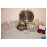 Silverplate, Glass & Crystal Serving Pieces
