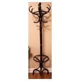 Vtg Wooden Coat Rack