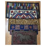 Vtg Hand-Hooked Rugs