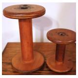 Vtg Wooden Textile Spools Set