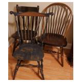 3pc Vintage Wooden Chairs