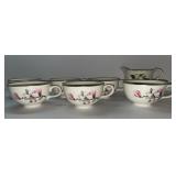 6PC HOMER LAUGHLIN DOGWOOD Tea cups &