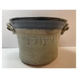 Hand-Made Pottery Planter 7" Diam x 5.25" T