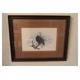 Framed Bald Eagle Artwork by J. Lockhart