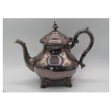 Vintage Gorham E P Teapot with Ornate Feet