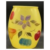 Vintage Bartlett Collins Yellow Cookie Jar no Lid